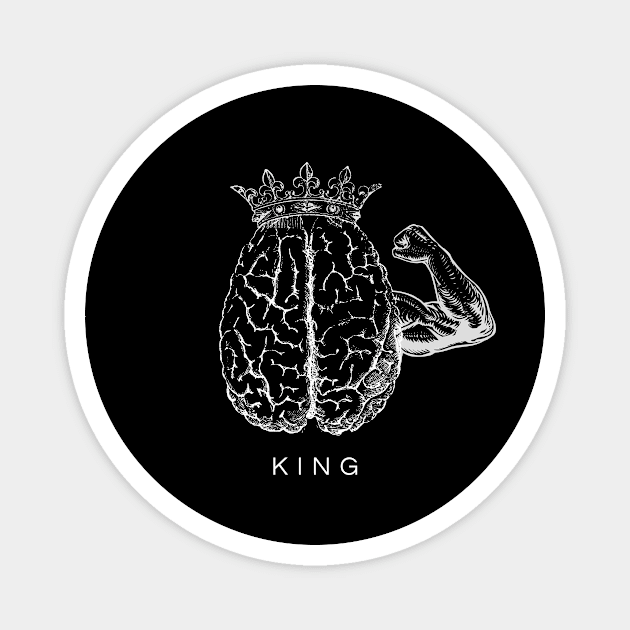 King - Brain Bulk Gym Magnet by By Brain Bulk